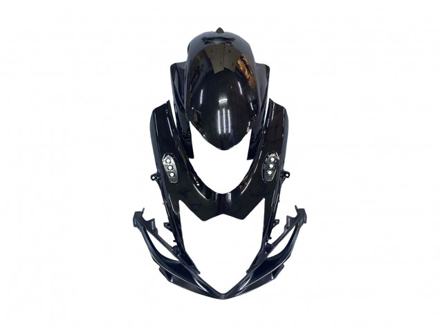 Rabatt Suzuki GSXR 600 / GSXR 750 Motorrad Verkleidung 2011-2024 - Glanzendes Schwarz Geschmiedet Carbonfaser Silber Rot
