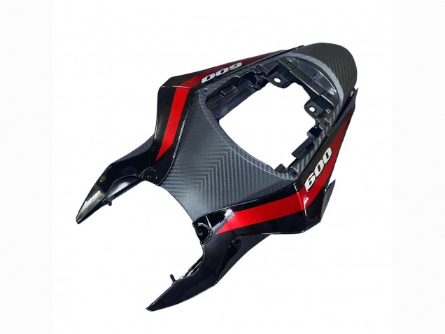 Rabatt Suzuki GSXR 600 / GSXR 750 Motorrad Verkleidung 2011-2024 - Glanzendes Schwarz Geschmiedet Carbonfaser Silber Rot