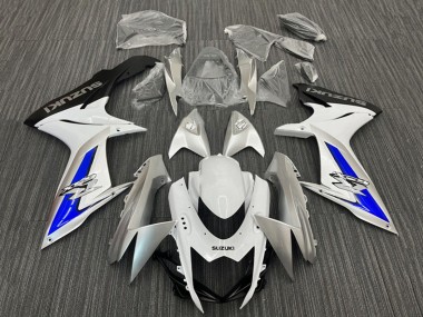 Rabatt Suzuki GSXR 600 / GSXR 750 Motorrad Verkleidung 2011-2024 - Weiss Silber Blau Schwarz