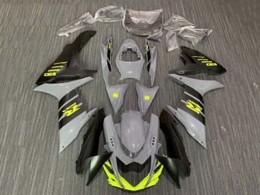 Rabatt Suzuki GSXR 600 / GSXR 750 Motorrad Verkleidung 2011-2024 - Nardo Grau Neon Gelb Schwarz