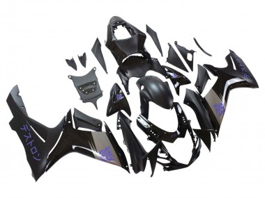 Rabatt Suzuki GSXR 600 / GSXR 750 Motorrad Verkleidung 2011-2024 - Matt Schwarz Grau Lila