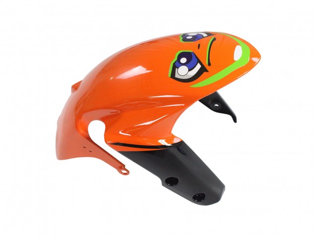 Rabatt Suzuki GSXR 600 / GSXR 750 Motorrad Verkleidung 2011-2024 - Hellblau Orange Schwarz Weiss Hai 46