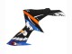 Rabatt Suzuki GSXR 600 / GSXR 750 Motorrad Verkleidung 2011-2024 - Hellblau Orange Schwarz Weiss Hai 46