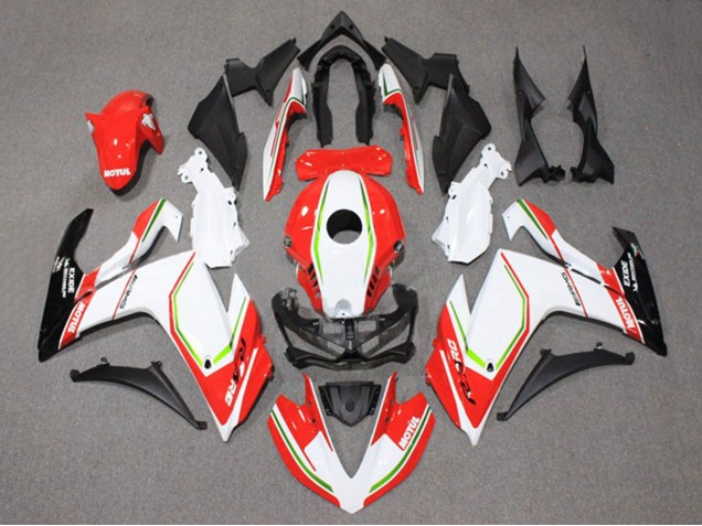 Rabatt Yamaha YZF R3/R25 Motorrad Verkleidung 2015-2018 - Weiss Rot Grun Schwarz Motul