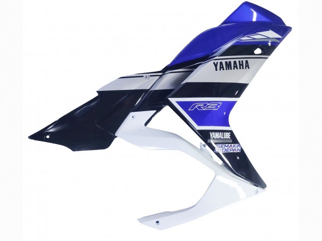 Rabatt Yamaha YZF R3/R25 Motorrad Verkleidung 2015-2018 - Weiss Blau Schwarz Yamalube
