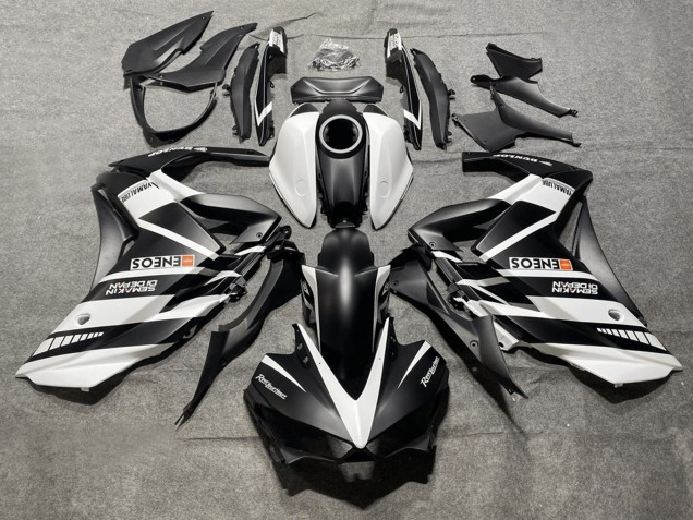Rabatt Yamaha YZF R3/R25 Motorrad Verkleidung 2015-2018 - Weiss Schwarz Yamalube ENEOS