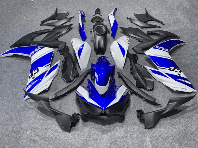 Rabatt Yamaha YZF R3/R25 Motorrad Verkleidung 2015-2018 - Weiss Blau