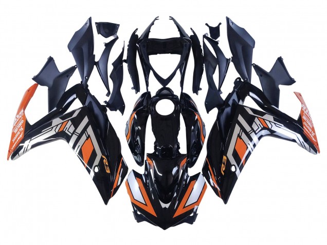 Rabatt Yamaha YZF R3/R25 Motorrad Verkleidung 2015-2018 - Blau Orange Silber Yamalube