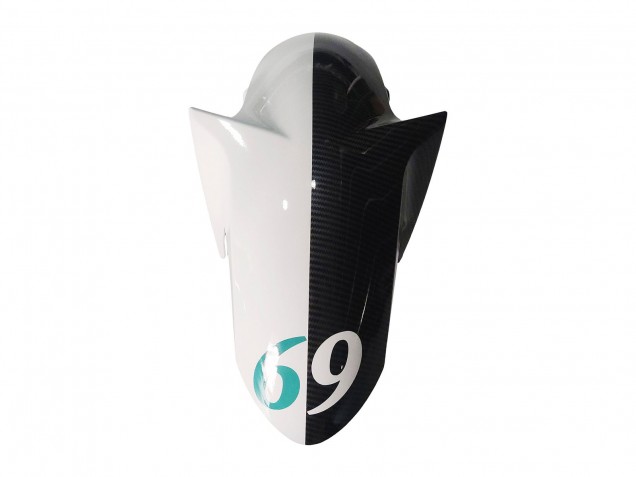 Rabatt Yamaha YZF R3/R25 Motorrad Verkleidung 2015-2018 - Weiss Grun Glanzendes Schwarz