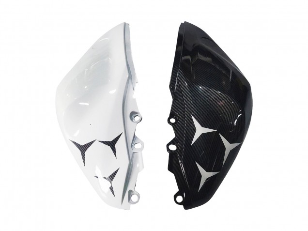 Rabatt Yamaha YZF R3/R25 Motorrad Verkleidung 2015-2018 - Weiss Grun Glanzendes Schwarz