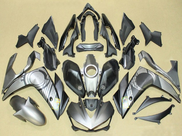 Rabatt Yamaha YZF R3/R25 Motorrad Verkleidung 2015-2018 - Grau Schwarz
