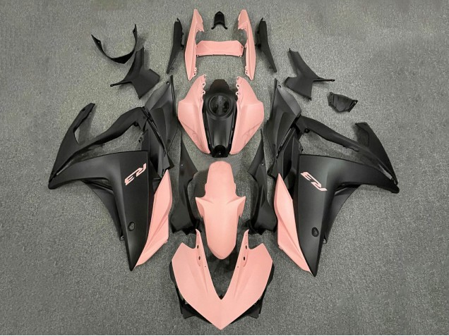 Rabatt Yamaha YZF R3/R25 Motorrad Verkleidung 2015-2018 - Rosa Matt Schwarz