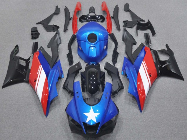Rabatt Yamaha YZF R3/R25 Motorrad Verkleidung 2015-2018 - Blau Weiss Rot Schwarz