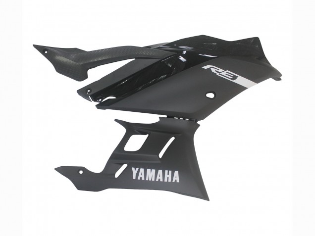 Rabatt Yamaha YZF R3/R25 Motorrad Verkleidung 2019-2021 - Matt Schwarz Silber