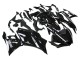 Rabatt Yamaha YZF R3/R25 Motorrad Verkleidung 2019-2021 - Glanzendes Schwarz Weiss