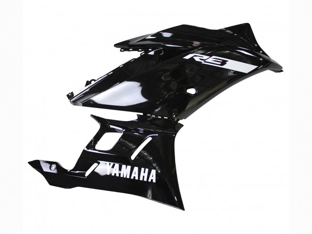 Rabatt Yamaha YZF R3/R25 Motorrad Verkleidung 2019-2021 - Glanzendes Schwarz Weiss