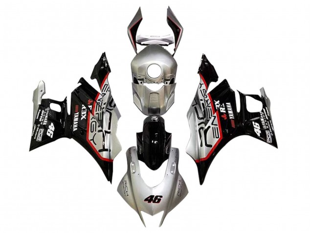Rabatt Yamaha YZF R3/R25 Motorrad Verkleidung 2019-2021 - Silber Rot Schwarz 46