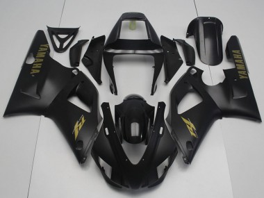 Rabatt Yamaha YZF R1 Motorrad Verkleidung 1998-1999 - Glanzendes Schwarz Matt Schwarz Gold