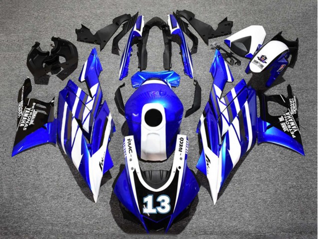 Rabatt Yamaha YZF R3/R25 Motorrad Verkleidung 2019-2021 - Blau Weiss Schwarz Yamalube Petronas 13