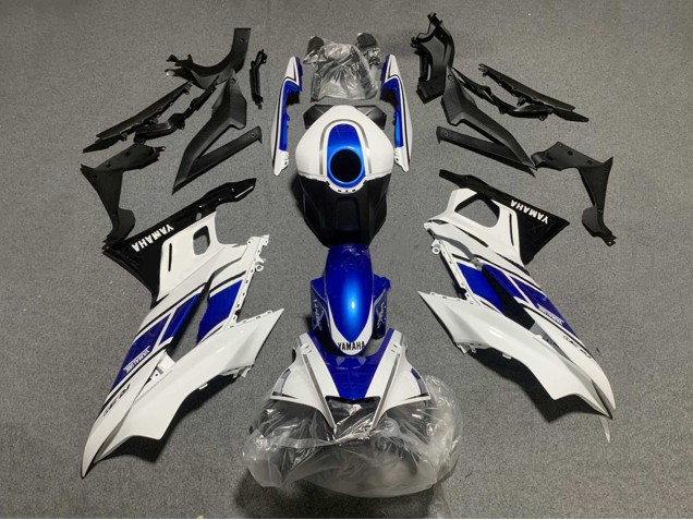 Rabatt Yamaha YZF R3/R25 Motorrad Verkleidung 2019-2021 - Weiss Blau Schwarz Yamalube