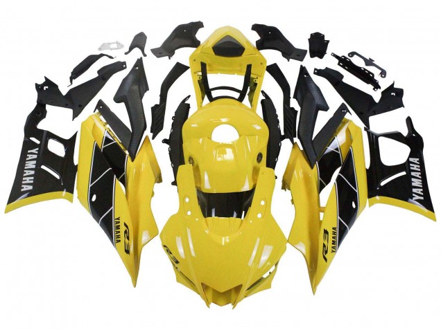 Rabatt Yamaha YZF R3/R25 Motorrad Verkleidung 2019-2021 - Gelb Schwarz