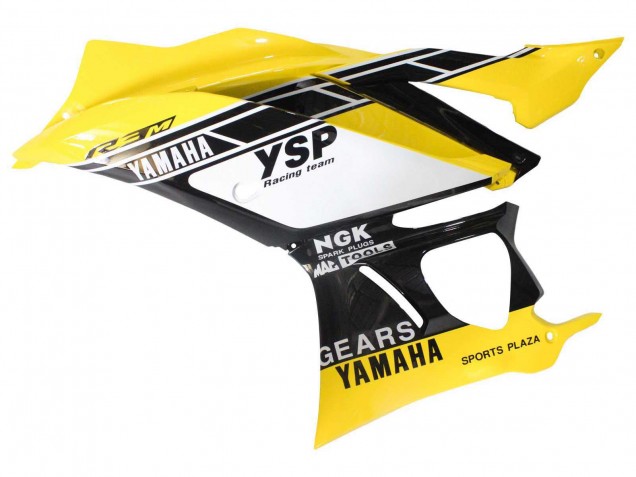 Rabatt Yamaha YZF R3/R25 Motorrad Verkleidung 2019-2021 - Gelb Weiss Schwarz Streifen