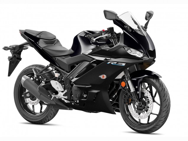 Rabatt Yamaha YZF R3/R25 Motorrad Verkleidung 2022-2024 - Glanzendes Schwarz
