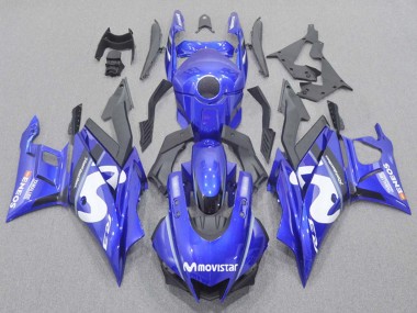 Rabatt Yamaha YZF R3/R25 Motorrad Verkleidung 2022-2024 - Blau Weiss Schwarz MoviStar ENEOS Yamalube
