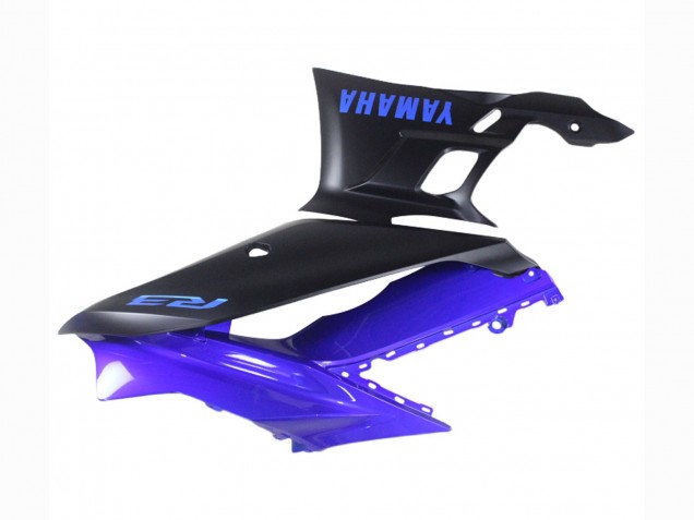 Rabatt Yamaha YZF R3/R25 Motorrad Verkleidung 2022-2024 - Blau Matt Schwarz