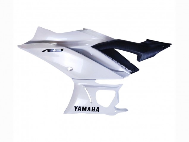 Rabatt Yamaha YZF R3/R25 Motorrad Verkleidung 2022-2024 - Weiss