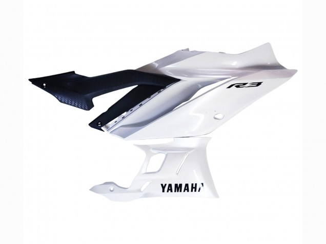 Rabatt Yamaha YZF R3/R25 Motorrad Verkleidung 2022-2024 - Weiss