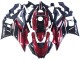 Rabatt Yamaha YZF R3/R25 Motorrad Verkleidung 2022-2024 - Rot Weiss Glanzendes Schwarz