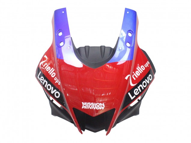 Rabatt Yamaha YZF R3/R25 Motorrad Verkleidung 2022-2024 - Rot Blau Schwarz Lenovo Valsir