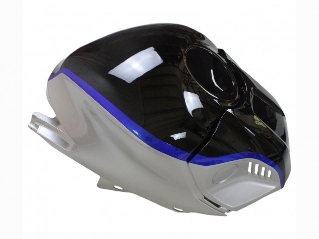 Rabatt Yamaha YZF R3/R25 Motorrad Verkleidung 2022-2024 - Silber Blau Glanzendes Schwarz