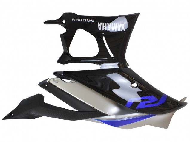 Rabatt Yamaha YZF R3/R25 Motorrad Verkleidung 2022-2024 - Silber Blau Glanzendes Schwarz