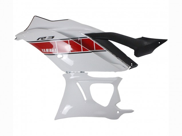 Rabatt Yamaha YZF R3/R25 Motorrad Verkleidung 2022-2024 - Weiss Rot Gelb Schwarz
