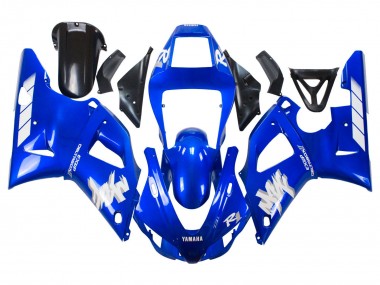 Rabatt Yamaha YZF 1000 R1 Motorrad Verkleidung 1998-1999 - Blau Weiss