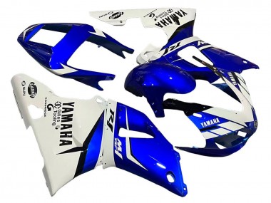 Rabatt Yamaha YZF 1000 R1 Motorrad Verkleidung 1998-1999 - Weiss Blau Schwarz