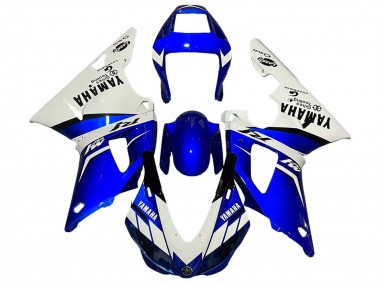 Rabatt Yamaha YZF 1000 R1 Motorrad Verkleidung 1998-1999 - Weiss Blau Schwarz