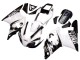 Rabatt Yamaha YZF 1000 R1 Motorrad Verkleidung 1998-1999 - Weiss Glanzendes Schwarz