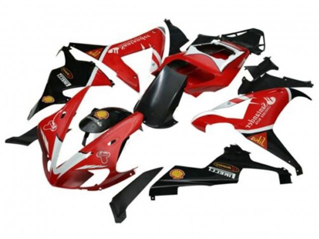 Rabatt Yamaha YZF 1000 R1 Motorrad Verkleidung 2002-2003 - Rot Silber Schwarz Santunder