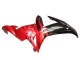 Rabatt Yamaha YZF 1000 R1 Motorrad Verkleidung 2002-2003 - Glanzendes Schwarz Rot Flamme
