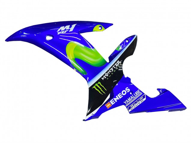 Rabatt Yamaha YZF 1000 R1 Motorrad Verkleidung 2002-2003 - Blau Schwarz Grun MoviStar ENEOS Monster