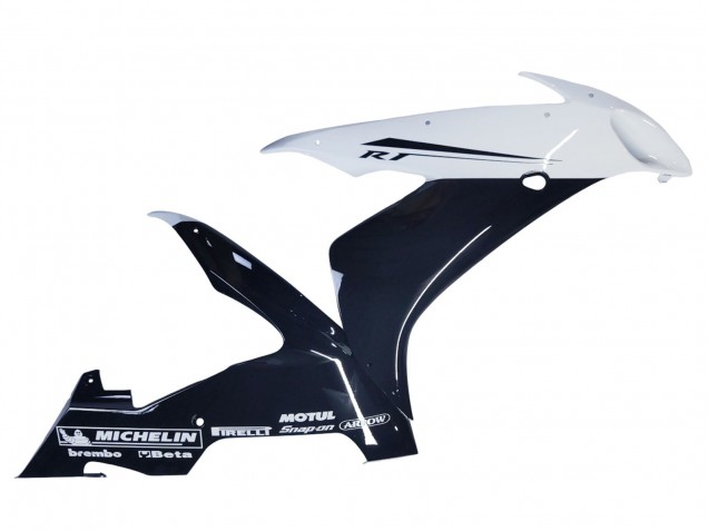 Rabatt Yamaha YZF 1000 R1 Motorrad Verkleidung 2004-2006 - Glanzendes Schwarz Weiss Motul