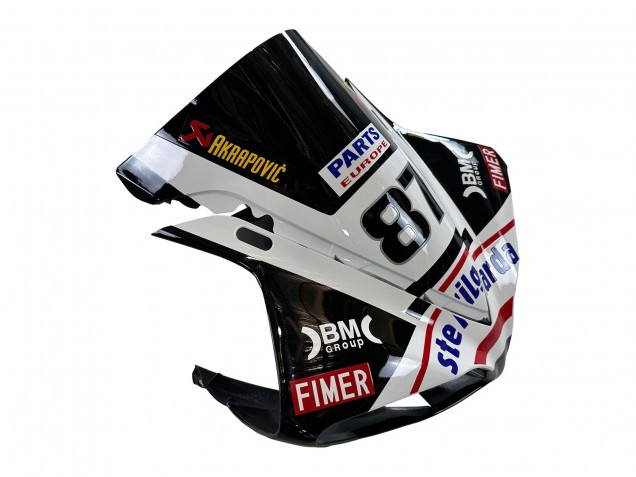 Rabatt Yamaha YZF 1000 R1 Motorrad Verkleidung 2009-2011 - Glanzendes Schwarz Weiss Rot Volvo Fimer Yamalube 87