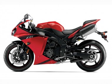 Rabatt Yamaha YZF 1000 R1 Motorrad Verkleidung 2012-2014 - Rot Glanzendes Schwarz