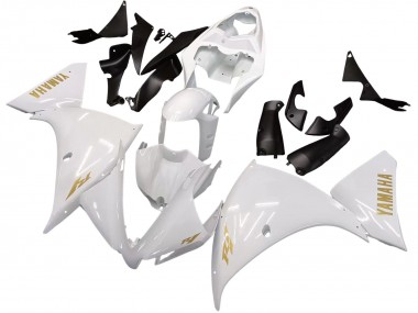 Rabatt Yamaha YZF 1000 R1 Motorrad Verkleidung 2012-2014 - Weiss Gold Aufkleber
