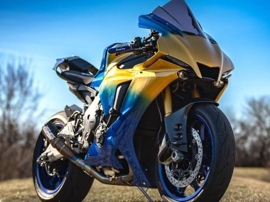 Rabatt Yamaha YZF 1000 R1 Motorrad Verkleidung 2020-2025 - Blau Gold
