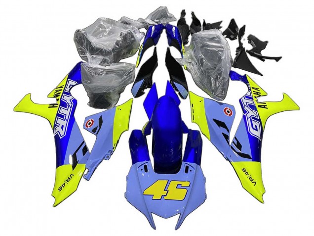 Rabatt Yamaha YZF 1000 R1 Motorrad Verkleidung 2020-2025 - Blau Gelb GYTR 46