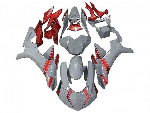 Rabatt Yamaha YZF 1000 R1 Motorrad Verkleidung 2020-2025 - Nardo Grau Rot